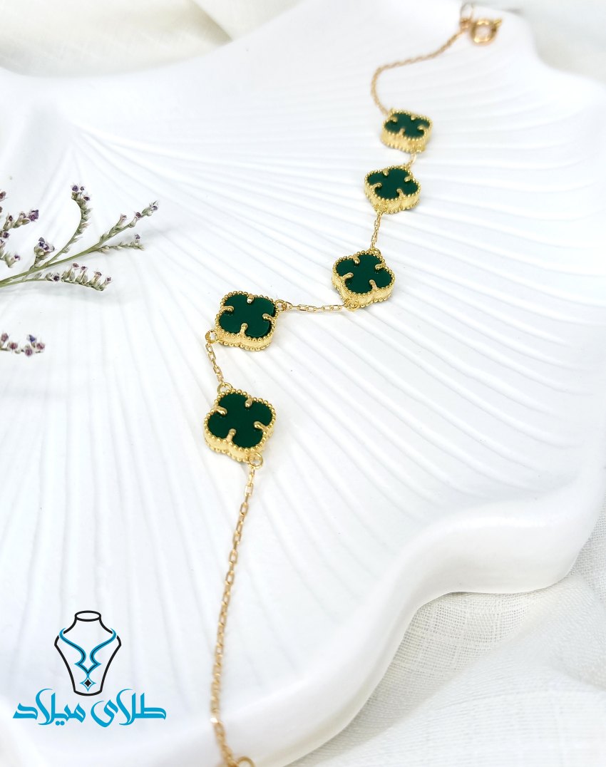 خرید دستبند طلا ونکلیف کد27