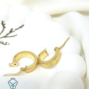 خرید گوشواره حلقه‌ای طلا ورساچ کد58