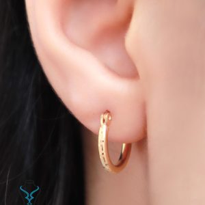 خرید گوشواره طلا حلقهای ورساچ کد59 میلادزر