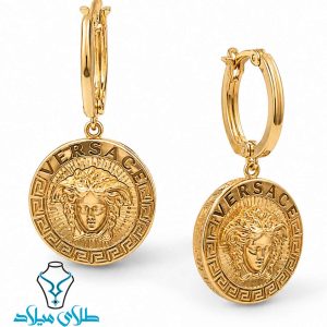 خرید گوشواره آویز طلا ورساچ کد11 از سایت میلادزر