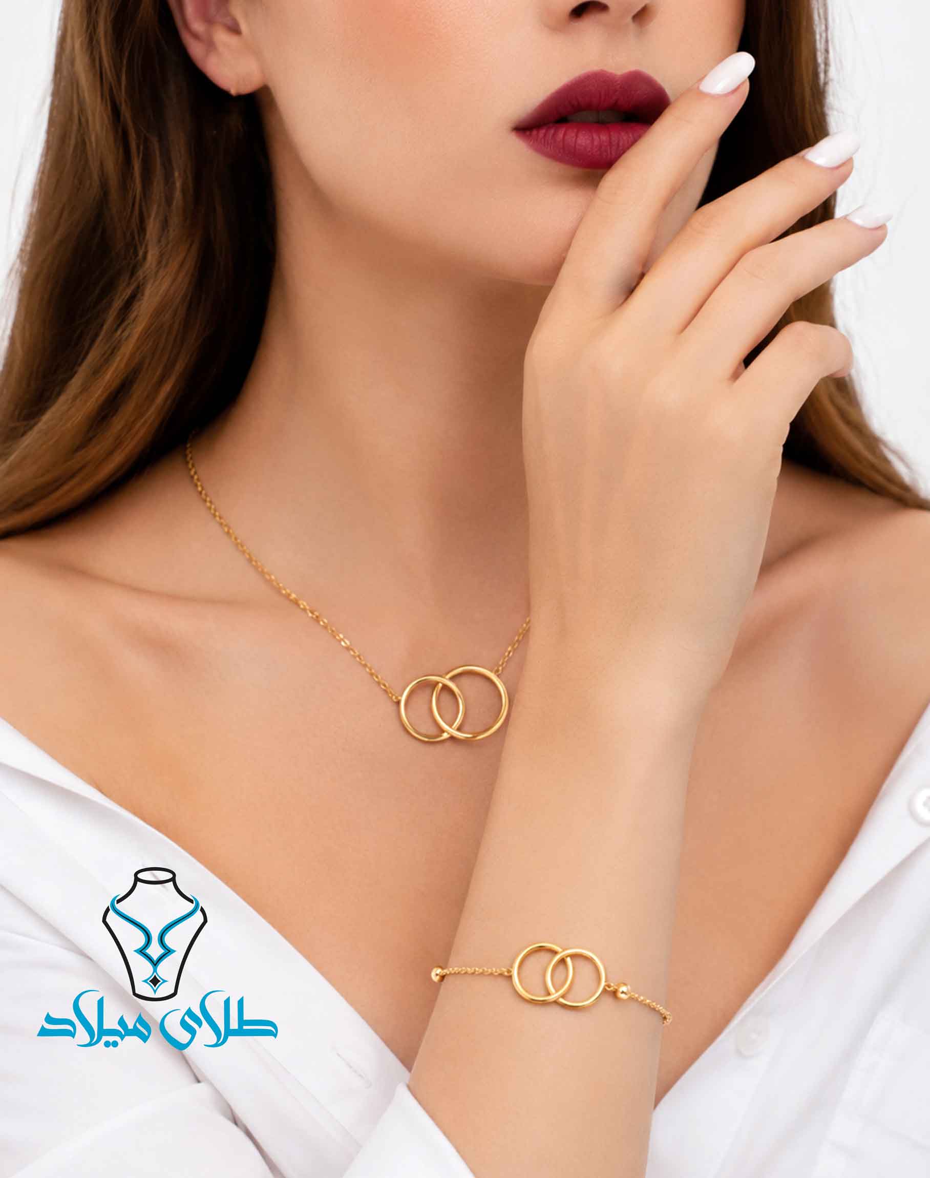 ست گردنبند و دستبند طلا